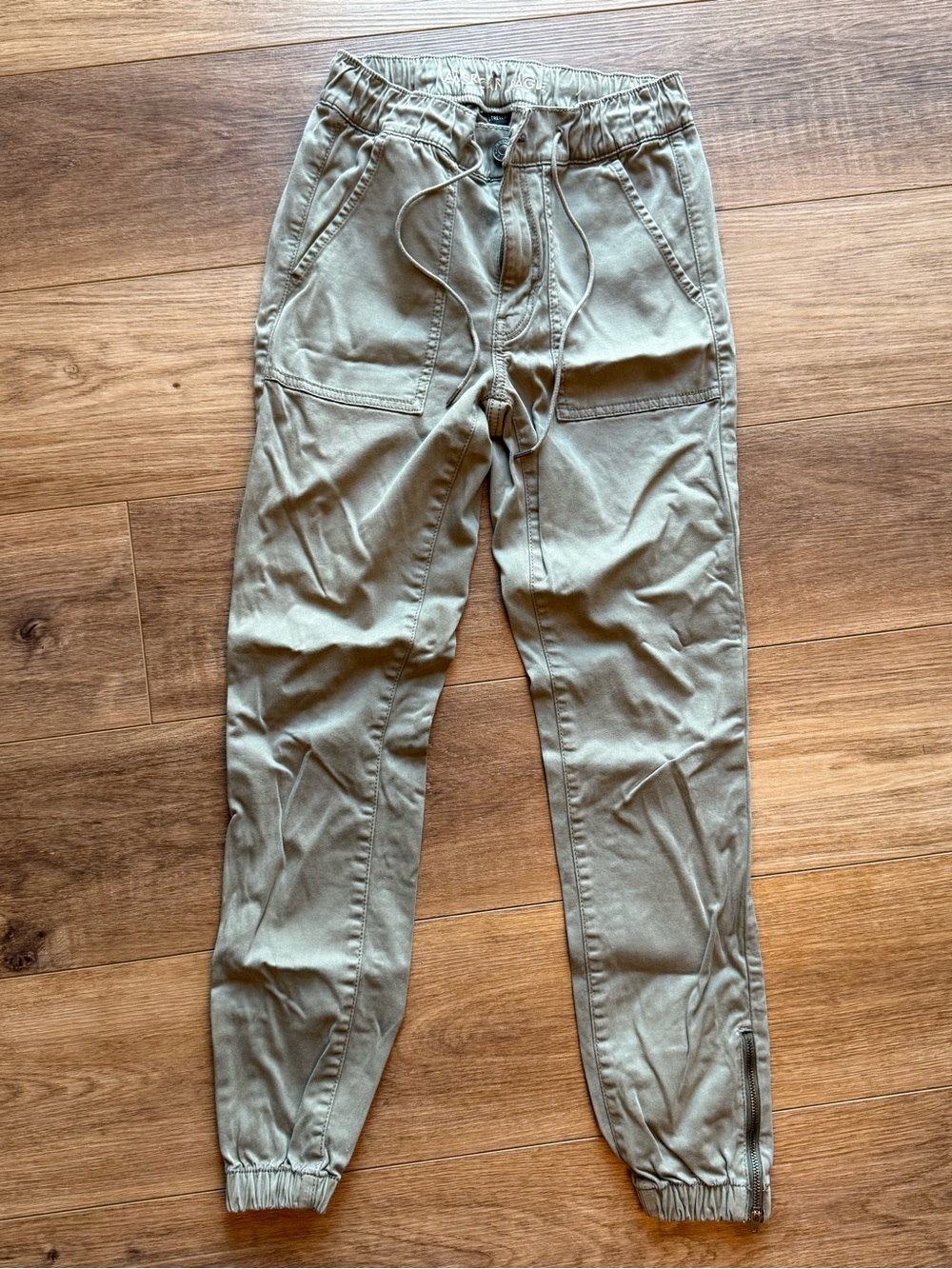 American Eagle Outfitters Olive Drawstring Joggers
